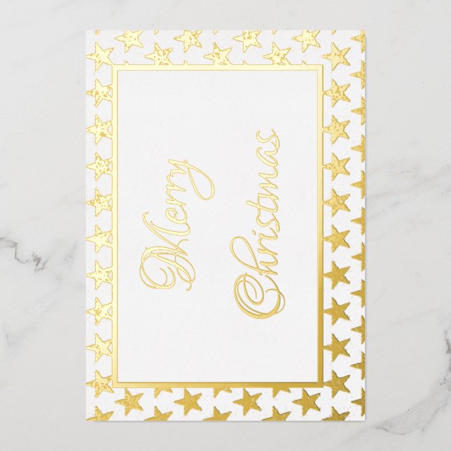 Gold glitter stars  (Front)