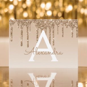 Gold Glitter Sweet 16 Save the Date Invitation