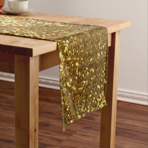 Gold Glitter Table Runner