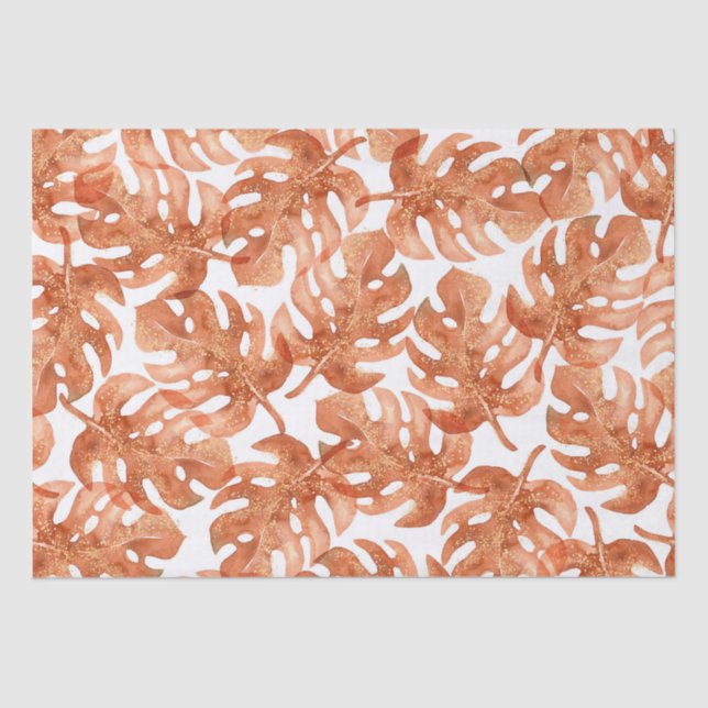 Gold Glitter Terracotta Tissue Paper (Front)