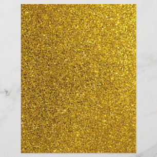 Gold  Glitter Texture Scrapbook Paper