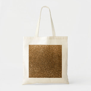 Gold glitter tote bag