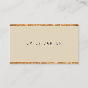 Gold Glitter Trim Variation Business Card