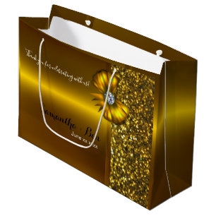 Gold & Glitter Wedding Thank You Gift Bag