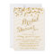 Gold Glittering Confetti Bridal Shower Invite