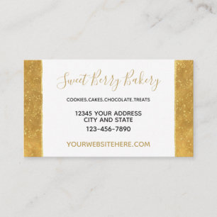 Gold Glitz Business Card