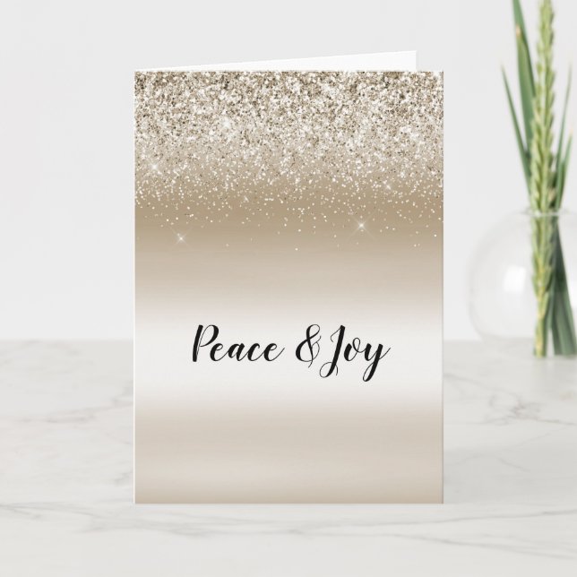 Gold Glitz Card (Front)