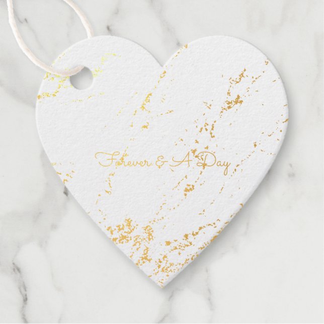 Gold Glitz        Favour Tags (Front)