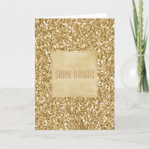 Gold Glitz Glitter Sparkle Card