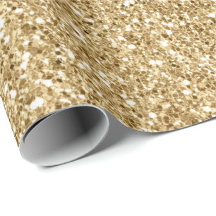 Gold Glitz Glitter      Wrapping Paper