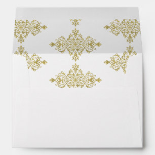 Gold Glitz Wedding Envelope