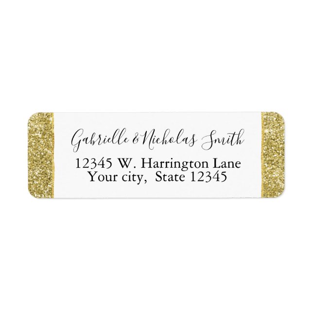Gold Glitzy Faux Glitter (Front)