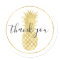 Gold Glitzy Pineapple Thank you