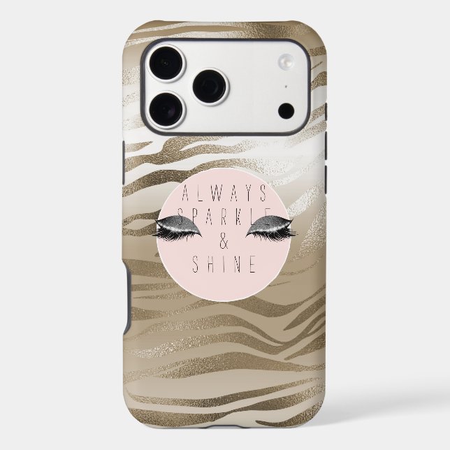 Gold Glitzy Silver Sparkle Eyes        (Back)