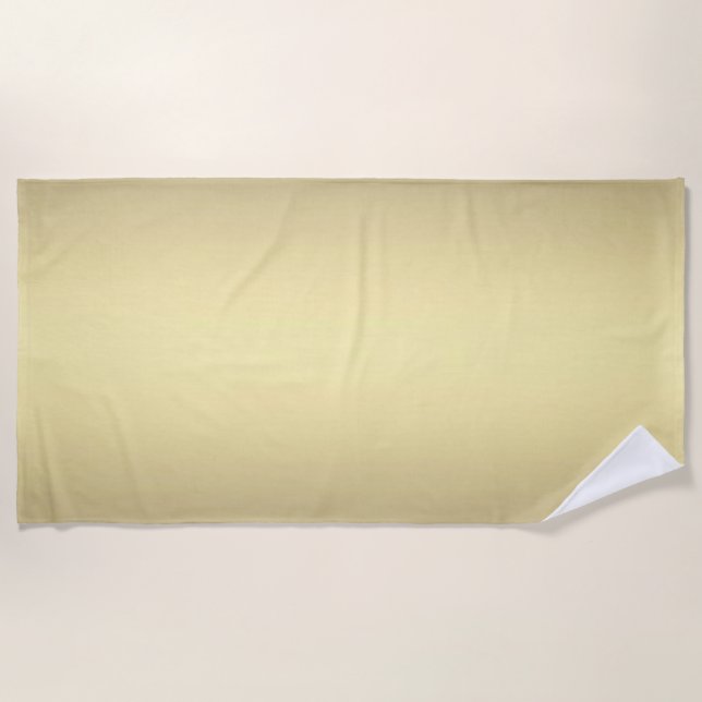 Gold Glow Beach Towel (Front)