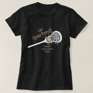 Gold Go Team Lacrosse Mum T-Shirt