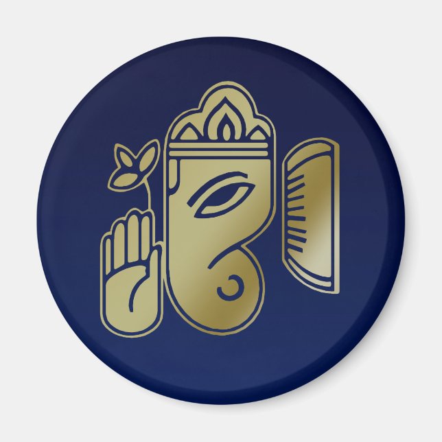 Gold Goddess Ganesha - Magnet (Front)