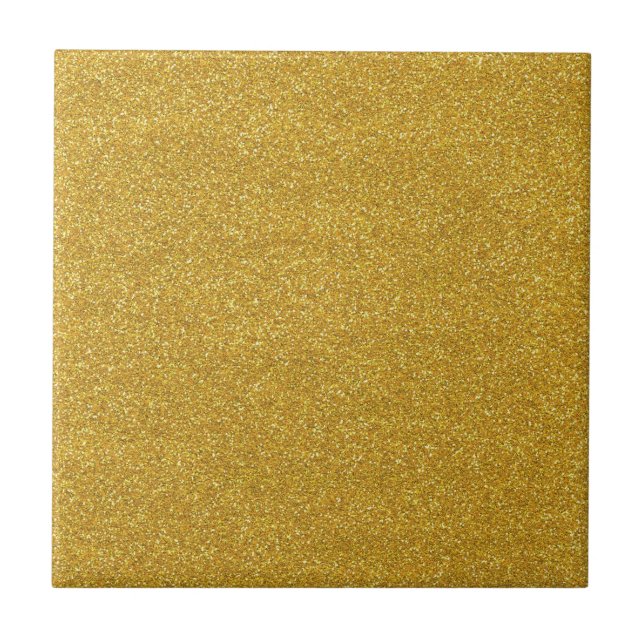 Gold Golden Glitter Sparkle Texture Tile (Front)