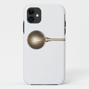 Gold golf ball and tee Case-Mate iPhone case