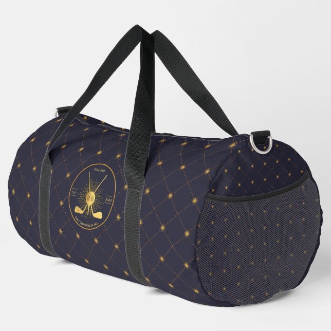 Gold Golf Clubs Duffle Bag (Right Corner)