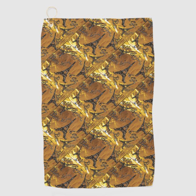 Gold Golf Towel (Front)