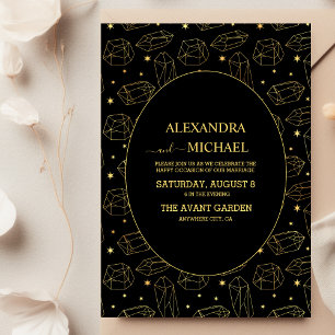 Gold Gothic Elegant Tarot Card Wedding