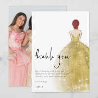 Gold Gown Photo Auburn Quinceañera