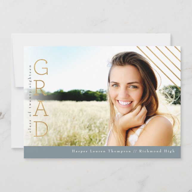 GOLD GRAD ANNOUNCEMENT (Front)