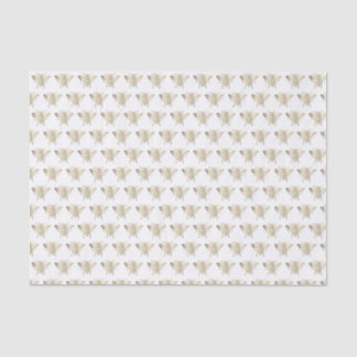 Gold Gradient Embossed-style Honeybee Pattern Tissue Paper