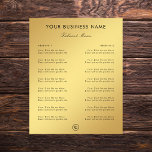 Gold Gradient Restaurant Cafe Take Out Menu & Logo<br><div class="desc">This simple,  elegant template would be great for your business/promotional needs. Easily add your own details by clicking on the "personalise" option.</div>