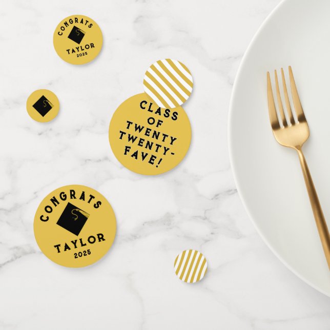 Gold Graduation 2025 Confetti (Group)