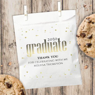 Gold Graduation Modern Custom Party Favour Bags
