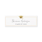 Gold Graduation Name Card Elegant Insert Card