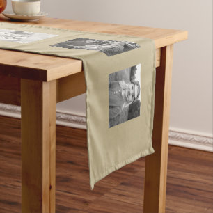 Gold Grandma's Best Gifts Ever Collage Photo  Medium Table Runner