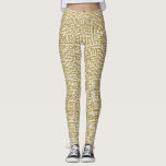 Gold Greek Key Leggings<br><div class="desc">Greek Key pattern in gold</div>