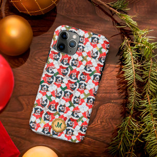 Gold Green Bernese Mountain Cute Dog Christmas Case-Mate iPhone Case