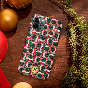 Gold Green Brussels Griffon Cute Dog Christmas Case-Mate iPhone Case