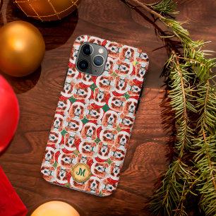 Gold Green Cavalier Spaniel Cute Dog Christmas Case-Mate iPhone Case