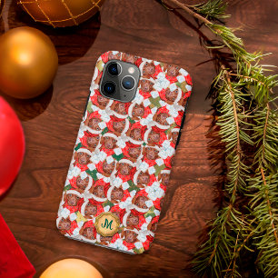 Gold Green Chocolate Dachshund Cute Dog Christmas Case-Mate iPhone Case