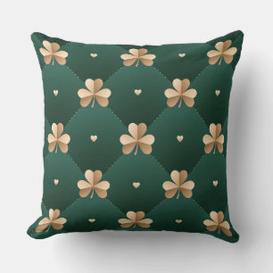 Gold/Green Clover Pillow