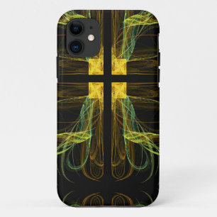 Gold & Green Cross iPhone 5 Custom Case-Mate ID 11 Case