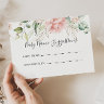 Gold Green Foliage Baby Name Suggestions Card