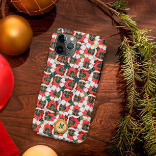 Gold Green German Shepherd Cute Dog Christmas Case-Mate iPhone Case