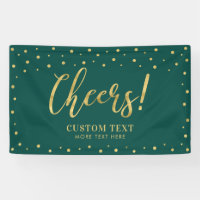 Gold & Green | Modern Cheers All Occasions Party