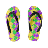 Gold Green Purple Mardi Gras Harlequin Pattern    