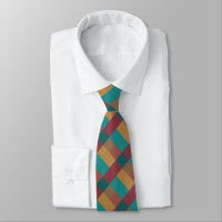 Gold Green Red Rust Turquoise Colour Block