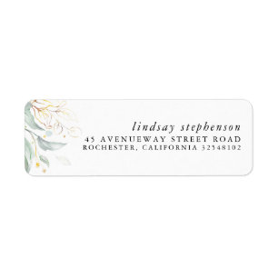 Gold Greenery Elegant Modern