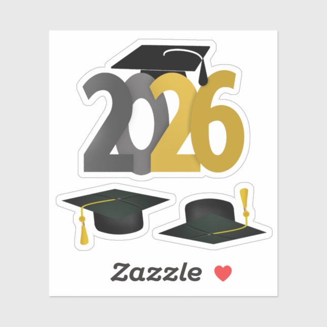 Gold Grey Class of 2026 Graduation  (Sheet)