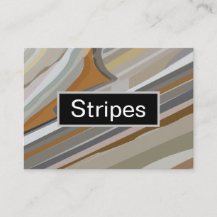 Gold Grey Marble Stone Stripes Business Card