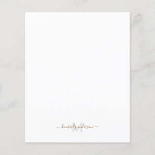 Gold & Grey Monogram Custom Script Stationery